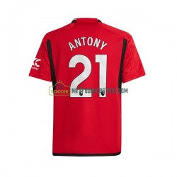 Manchester United Trøje Antony Matheus 21 Mænd Hjemmebane Fodboldsæt 2023-2024 Kortærmet