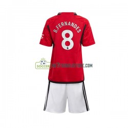 Manchester United Trøje B.Fernandes 8 Børn Hjemmebane Fodboldsæt 2023-2024 Kortærmet