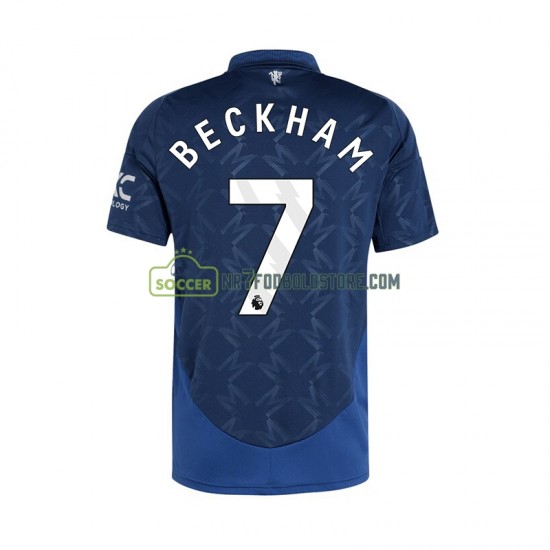 Manchester United Trøje Beckham 7 Mænd Udebane Fodboldsæt 2024-2025 Kortærmet