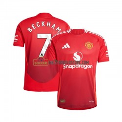 Manchester United Trøje Beckham 7 Mænd Hjemmebane Fodboldsæt 2024-2025 Kortærmet
