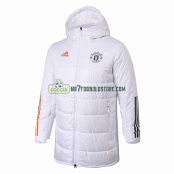 Mænd Manchester United Dunfrakker Hvid