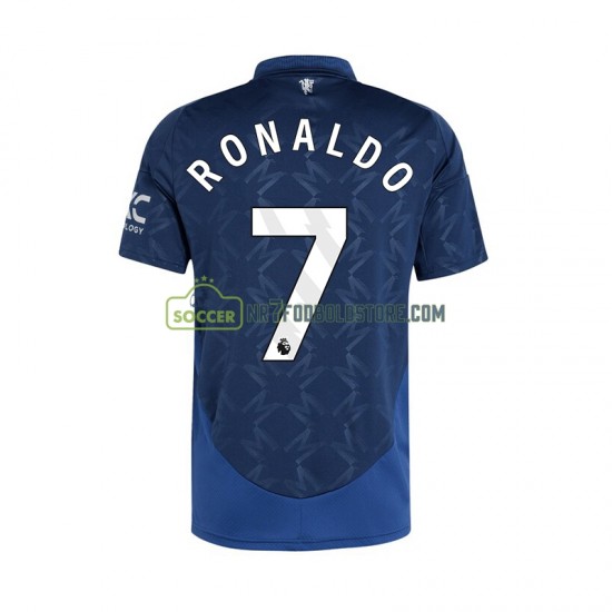 Manchester United Trøje Cristiano Ronaldo 7 Mænd Udebane Fodboldsæt 2024-2025 Kortærmet