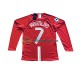 Manchester United Trøje Cristiano Ronaldo 7 Champion League 2007 Retro Mænd Hjemmebane Fodboldsæt Langærmet