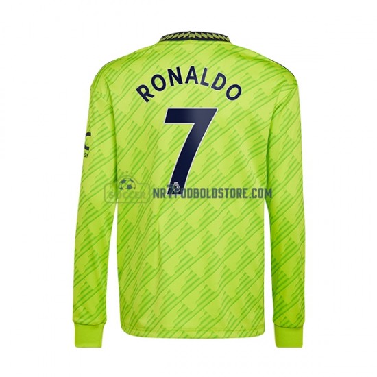 Manchester United Trøje Cristiano Ronaldo Mænd 3. Valg Fodboldsæt 2022-2023 Langærmet