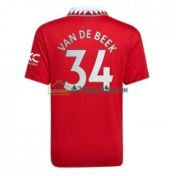 Manchester United Trøje Donny van de Beek 34 Mænd Hjemmebane Fodboldsæt 2022-2023 Kortærmet