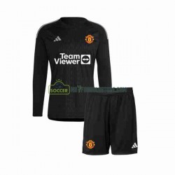 Manchester United Trøje Målmand Børn 3. Valg Fodboldsæt 2023-2024 Langærmet
