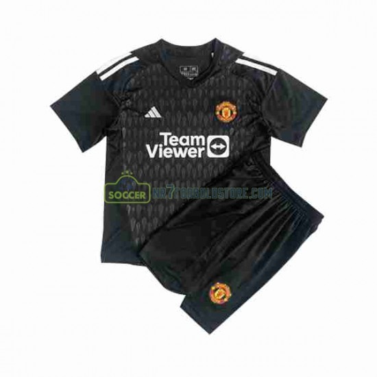 Manchester United Trøje Målmand Børn 3. Valg Fodboldsæt 2023-2024 Kortærmet
