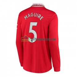 Manchester United Trøje Harry Maguire 5 Mænd Hjemmebane Fodboldsæt 2022-2023 Langærmet