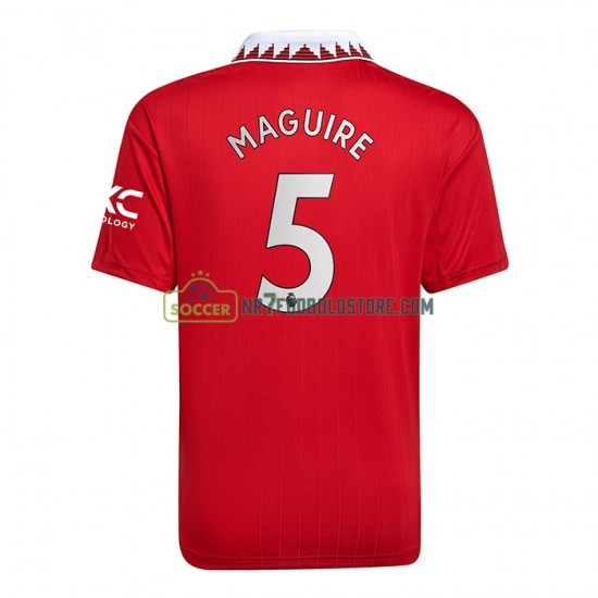 Manchester United Trøje Harry Maguire 5 Mænd Hjemmebane Fodboldsæt 2022-2023 Kortærmet
