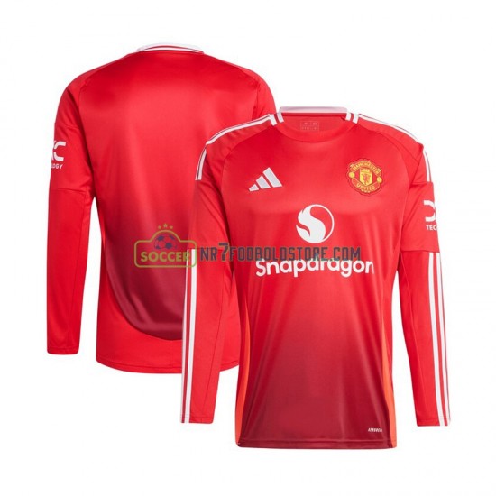 Manchester United Trøje Mænd Hjemmebane Fodboldsæt 2024-2025 Langærmet