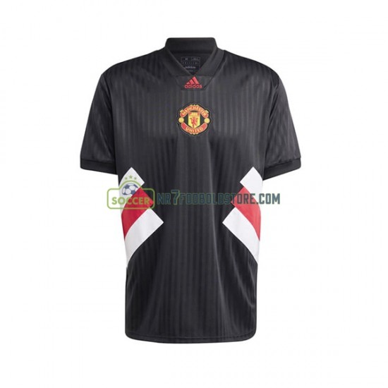 Manchester United Trøje Icon Retro Mænd Hjemmebane Fodboldsæt 2022-2023 Kortærmet