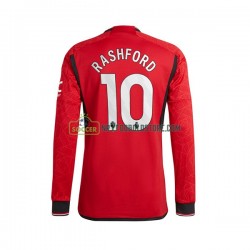 Manchester United Trøje Marcus Rashford 10 Mænd Hjemmebane Fodboldsæt 2023-2024 Langærmet