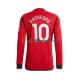 Manchester United Trøje Marcus Rashford 10 Mænd Hjemmebane Fodboldsæt 2023-2024 Langærmet