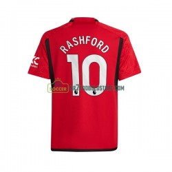 Manchester United Trøje Marcus Rashford 10 Mænd Hjemmebane Fodboldsæt 2023-2024 Kortærmet
