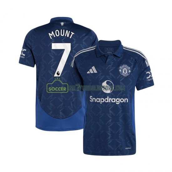 Manchester United Trøje Mason Mount 7 Mænd Udebane Fodboldsæt 2024-2025 Kortærmet