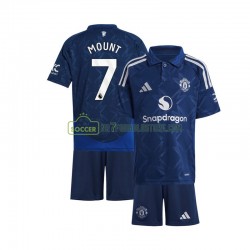 Manchester United Trøje Mason Mount 7 Børn Udebane Fodboldsæt 2024-2025 Kortærmet