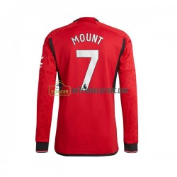 Manchester United Trøje Mount 7 Mænd Hjemmebane Fodboldsæt 2023-2024 Langærmet