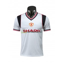 Manchester United Trøje Retro Udebane Fodboldsæt 1985 Kortærmet 