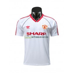 Manchester United Trøje Retro Udebane Fodboldsæt 1988 Kortærmet 