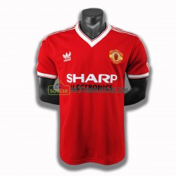 Manchester United Trøje Retro Hjemmebane Fodboldsæt 1983 Kortærmet 