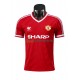 Manchester United Trøje Retro Hjemmebane Fodboldsæt 1986 Kortærmet 