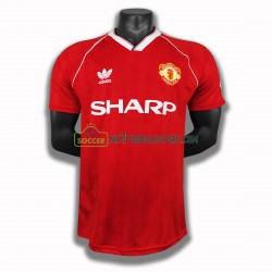 Manchester United Trøje Retro Hjemmebane Fodboldsæt 1988 Kortærmet 