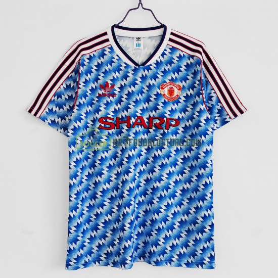 Manchester United Trøje Retro Hjemmebane Fodboldsæt 1992 Kortærmet 