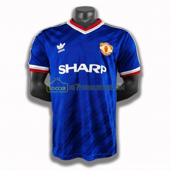 Manchester United Trøje Retro 3 Valg Fodboldsæt 1986 Kortærmet 