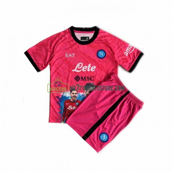 Napoli Trøje Face Game Alex Meret 1 Målmand Børn Hjemmebane Fodboldsæt 2022-2023 Kortærmet