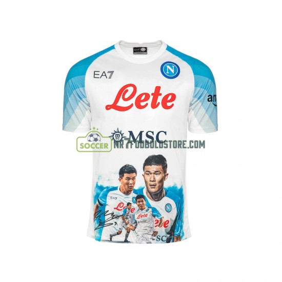 Napoli Trøje Face Game Minjae 3 Mænd Hjemmebane Fodboldsæt 2022-2023 Kortærmet