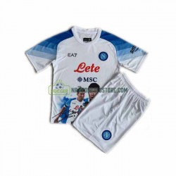 Napoli Trøje Face Game Minjae 3 Børn Hjemmebane Fodboldsæt 2022-2023 Kortærmet