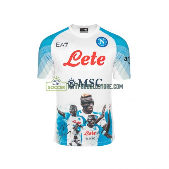 Napoli Trøje Face Game Osimhen 9 Mænd Hjemmebane Fodboldsæt 2022-2023 Kortærmet