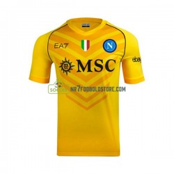 Napoli Trøje Målmand Mænd Udebane Fodboldsæt 2023-2024 Kortærmet