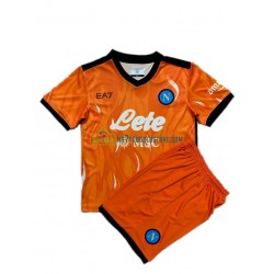 SSC Napoli Trøje Målmand Børn 3 Valg Fodboldsæt 2021-2022 Kortærmet 
