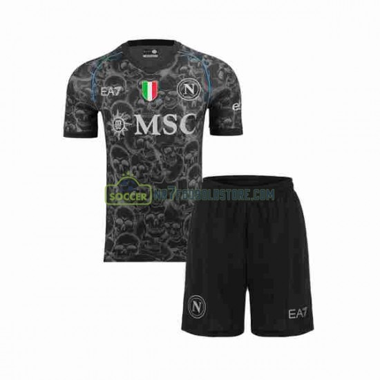 Napoli Trøje Halloween Børn Hjemmebane Fodboldsæt 2023-2024 Kortærmet