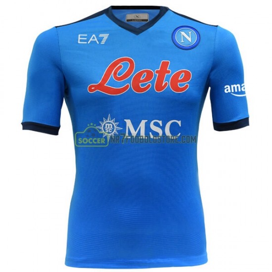 SSC Napoli Trøje Hjemmebane Fodboldsæt 2021-2022 Kortærmet