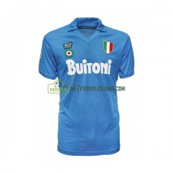 Napoli Trøje 1987 1988 Retro Mænd Hjemmebane Fodboldsæt Kortærmet