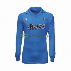 Napoli Trøje 1989 1990 Retro Mænd Hjemmebane Fodboldsæt Langærmet