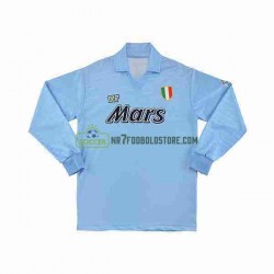 Napoli Trøje 1990 1991 Retro Mænd Hjemmebane Fodboldsæt Langærmet