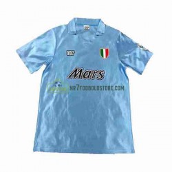 Napoli Trøje 1990 1991 Retro Mænd Hjemmebane Fodboldsæt Kortærmet