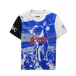 Napoli Trøje Maradona Champions Special Edition Mænd Hjemmebane Fodboldsæt 2023 Kortærmet