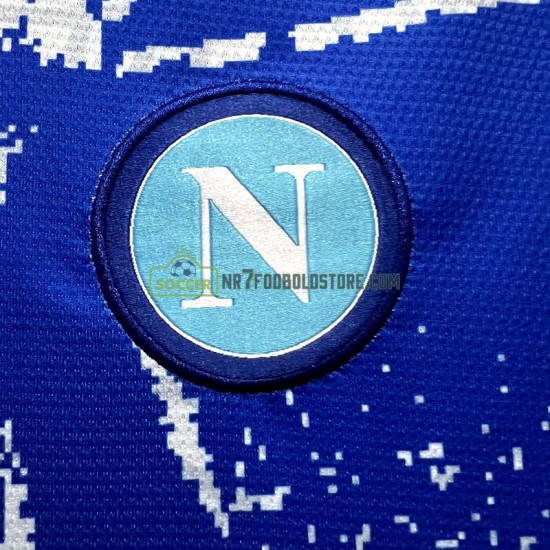 Napoli Trøje Maradona Champions Special Edition Mænd Hjemmebane Fodboldsæt 2023 Kortærmet