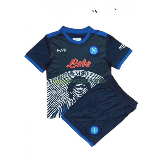 SSC Napoli Trøje Special 2 Børn Hjemmebane Fodboldsæt 2021-2022 Kortærmet 