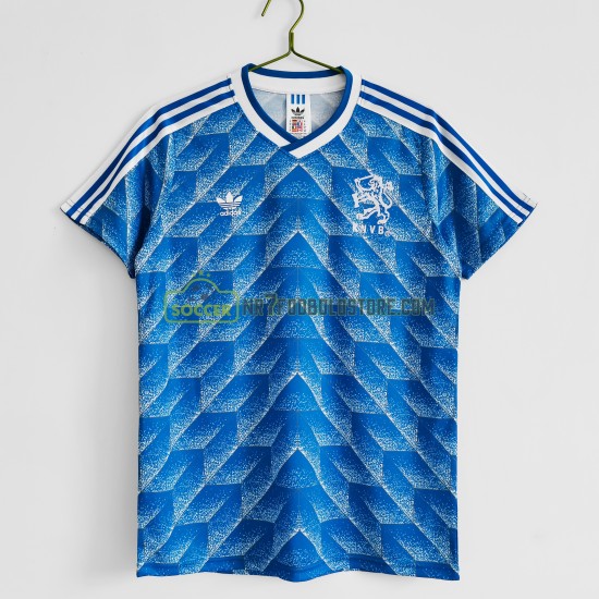 Holland Trøje Retro Udebane Fodboldsæt 1988 Kortærmet 