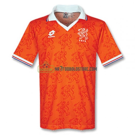 Holland Trøje Retro Hjemmebane Fodboldsæt 1996 Kortærmet 