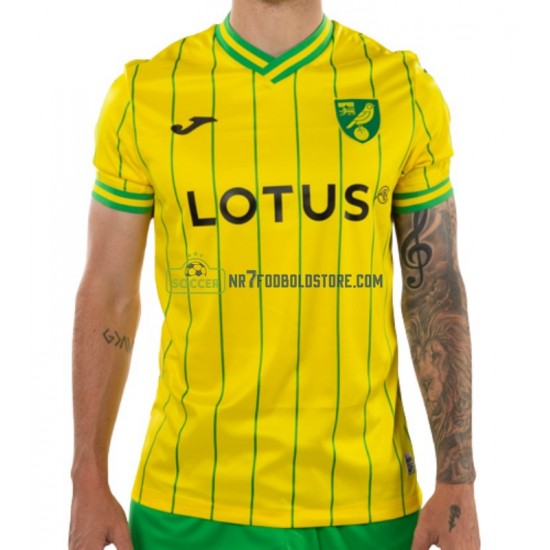 Norwich City Trøje Mænd Hjemmebane Fodboldsæt 2022-2023 Kortærmet