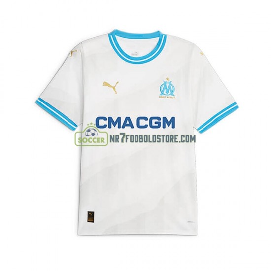 Olympique de Marseille Trøje Mænd Hjemmebane Fodboldsæt 2023-2024 Kortærmet