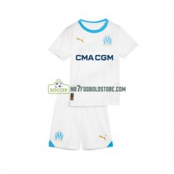 Olympique de Marseille Trøje Børn Hjemmebane Fodboldsæt 2023-2024 Kortærmet