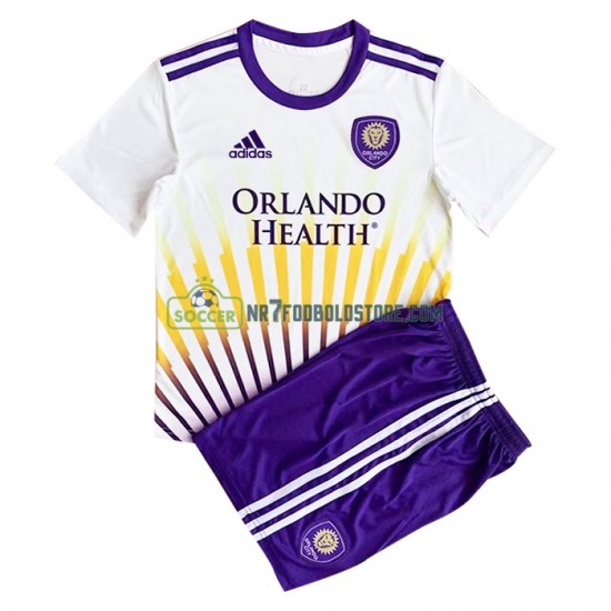 Orlando City Trøje Børn Udebane Fodboldsæt 2022-2023 Kortærmet
