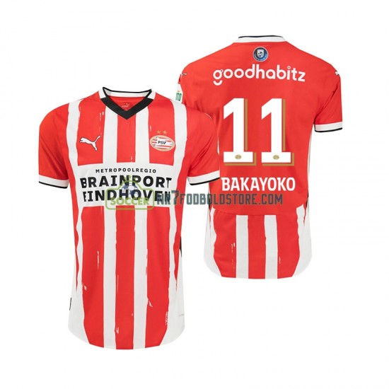 PSV Eindhoven Trøje Johan Bakayoko 11 Mænd Hjemmebane Fodboldsæt 2024-2025 Kortærmet